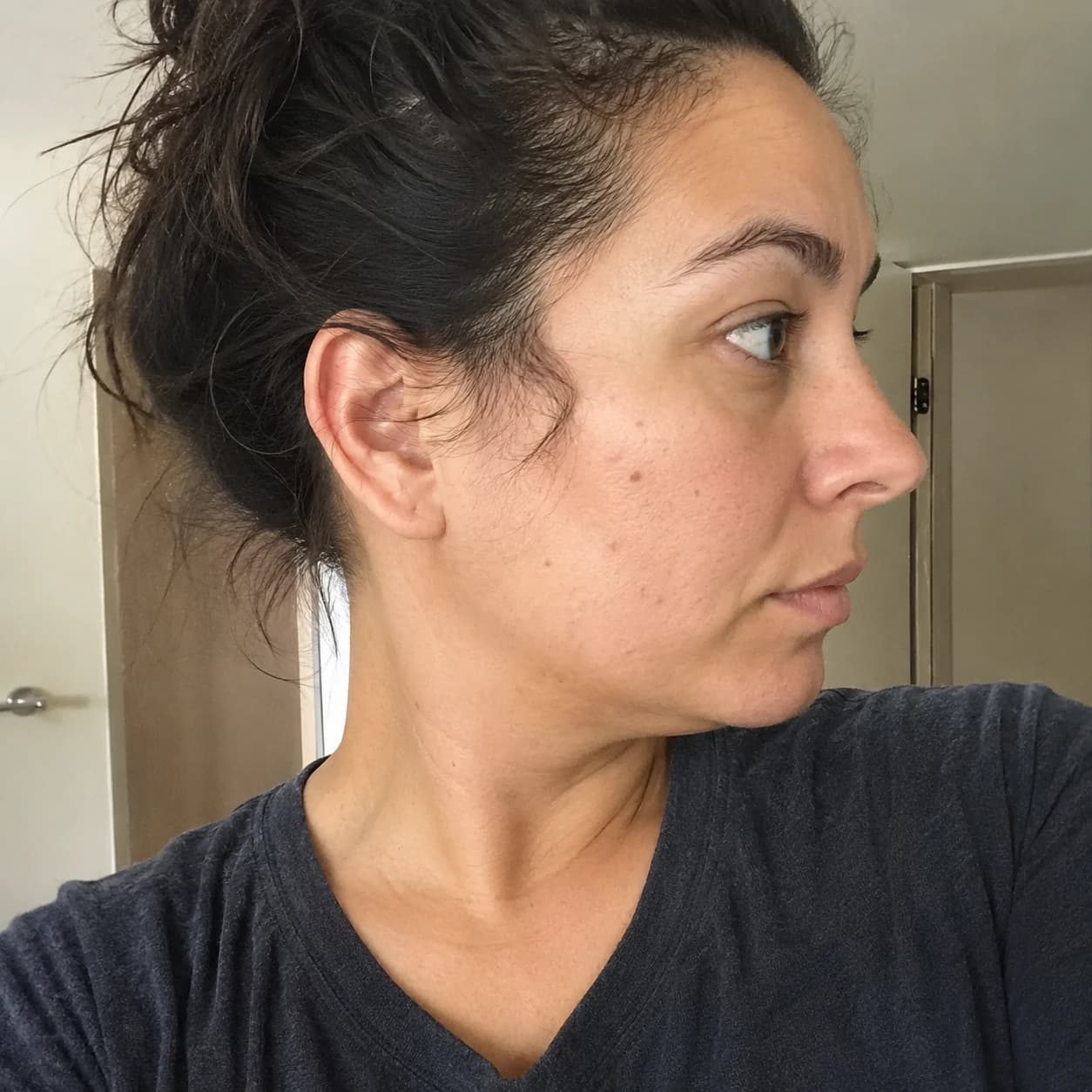 Avoid side profiles.